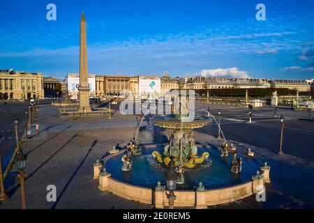 Frankreich, Paris (75), Place de la Concorde, von der UNESCO zum Weltkulturerbe erklärt Stockfoto