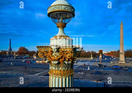 Frankreich, Paris (75), Place de la Concorde, von der UNESCO zum Weltkulturerbe erklärt Stockfoto