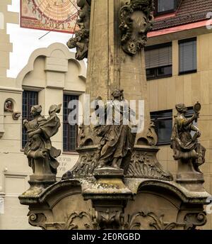 Das alte Rathaus von Würzburg in Bayern Stockfoto