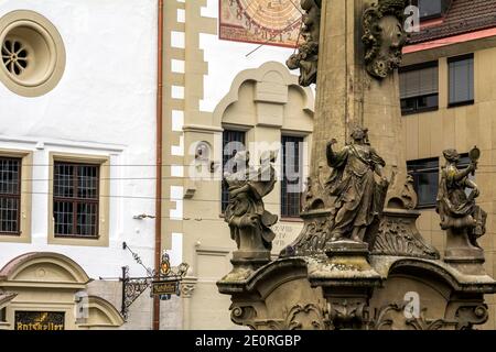 Das alte Rathaus von Würzburg in Bayern Stockfoto