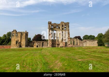 Ashby de la Zouch Castle, mit dem Großen Turm im Zentrum, Ashby-de-la-Zouch, Leicestershire, England. Stockfoto