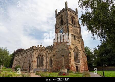 St. Helen's Church, die anglikanische Pfarrkirche in Ashby de la Zouch, Leicestershire, Großbritannien. Stockfoto