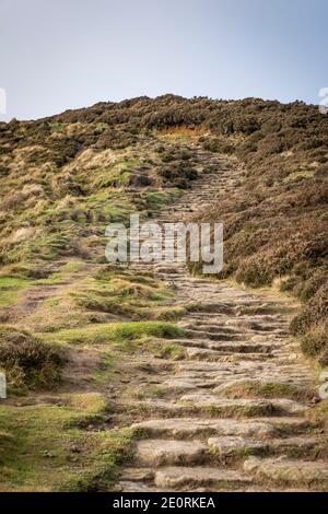 Gewinnen Sie Hill im Derbyshire Peak District, Großbritannien Stockfoto