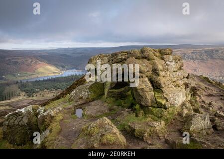 Gewinnen Sie Hill im Derbyshire Peak District, Großbritannien Stockfoto