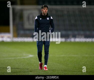 Dens Park, Dundee, Großbritannien. Januar 2021. Scottish Championship Football, Dundee FC gegen Heart of Midlothian; Declan McDaid von Dundee während des Aufwärmpuls vor dem Spiel Credit: Action Plus Sports/Alamy Live News Stockfoto