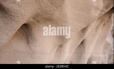 Gran Canaria, erstaunliche Sandsteinerosion Figuren in Schluchten auf Punta de las Arenas Kap auf dem westlichen Teil der Insel, auch Playa de Artena genannt Stockfoto