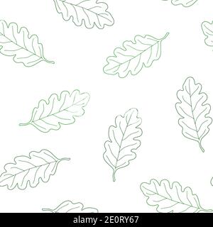Herbst Blätter nahtlose Muster skizzieren saisonale Bilder einfache Herbst wiederholen Ornament in Hand gezeichneten Doodle Stil für Geschenkpapier, Textil. Stock Vektor