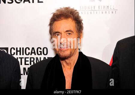 Al Pacino kommt zur Weltpremiere von 'Stand Up Guys' und eröffnet am 11. Oktober 2012 das 48. Chicago International Film Festival im Harris Theater in Chicago, Illinois, USA. Foto von Cindy Barrymore/ABACAPRESS.COM Stockfoto