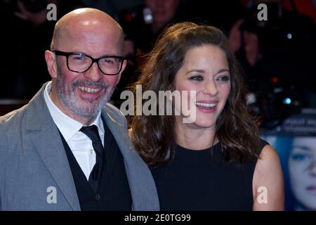 Jacques Audiard und Marion Cotillard besuchen die Premiere von 'Rust and Bone' (De Rouille et d'OS) während des 56. BFI London Film Festival im Odeon West End in London, Großbritannien, am 13. Oktober 2012. Foto von Aurore Marechal/ABACAPRESS.COM Stockfoto