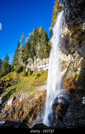 Wasserfall von Johannesburg, Bezirk Sankt Johann im Pongau, Land Salzburg, Österreich Stockfoto