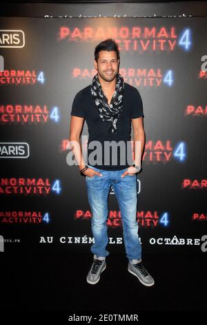 Nicolas Suret bei der Premiere von 'Paranormal Activity 4', die am 19. Oktober 2012 im UCG Bercy Cinemas in Paris, Frankreich, stattfand. Foto von Jerome Domine/ABACAPRESS.COM Stockfoto