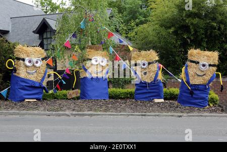 Goostrey Scarecrow Festival Stockfoto