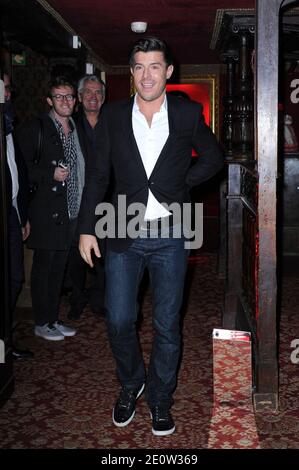 Vincent Niclo, der am 05. November 2012 an der Party teilnahm, um sein Platin-Album in Raspuutine in Paris zu feiern. Foto von Aurore Marechal/ABACAPRESS.COM Stockfoto
