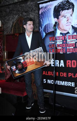 Vincent Niclo, der am 05. November 2012 an der Party teilnahm, um sein Platin-Album in Raspuutine in Paris zu feiern. Foto von Aurore Marechal/ABACAPRESS.COM Stockfoto