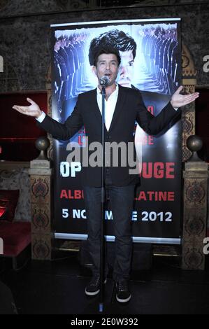 Vincent Niclo, der am 05. November 2012 an der Party teilnahm, um sein Platin-Album in Raspuutine in Paris zu feiern. Foto von Aurore Marechal/ABACAPRESS.COM Stockfoto