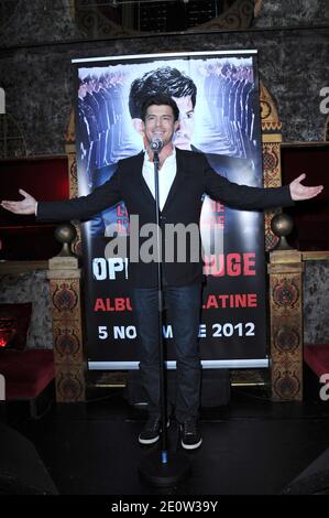Vincent Niclo, der am 05. November 2012 an der Party teilnahm, um sein Platin-Album in Raspuutine in Paris zu feiern. Foto von Aurore Marechal/ABACAPRESS.COM Stockfoto