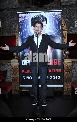 Vincent Niclo, der am 05. November 2012 an der Party teilnahm, um sein Platin-Album in Raspuutine in Paris zu feiern. Foto von Aurore Marechal/ABACAPRESS.COM Stockfoto