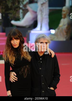 Die Schauspielerin Lou Doillon und der Regisseur Jacques Doillon besuchen den französischen Film 'UN enfants de toi', der am 15. November 2012 während des 7. Filmfestivals in Rom Premiere hatte. Foto von Eric Vandeville/ABACAPRESS.COM Stockfoto