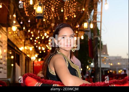 Die ägyptische Schauspielerin Nelly Kareem posiert beim 4. Doha TriBeCa Film Festival im alten Souk Waqif in Doha, Katar am 18. November 2012. Foto von Ammar Abd Rabbo/ABACAPRESS.COM Stockfoto