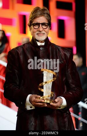 Amitabh Bachchan bei der Hommage an das Hindi-Kino im Rahmen des 12. Marrakech Film Festival, Marokko am 1. Dezember 2012. Foto von Nicolas Briquet/ABACAPRESS.COM Stockfoto