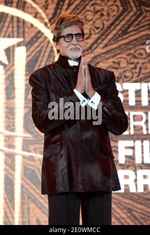 Amitabh Bachchan bei der Hommage an das Hindi-Kino im Rahmen des 12. Marrakech Film Festival, Marokko am 1. Dezember 2012. Foto von Nicolas Briquet/ABACAPRESS.COM Stockfoto