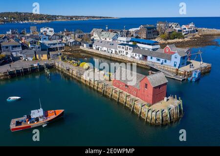 Bearskin Neck, Rockport, Massachusetts Stockfoto