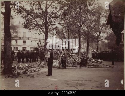 Les Restes du dirigeable Pax Avenue du Maine - Foto Jules Beau 2. Stockfoto