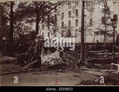 Les Restes du dirigeable Pax Avenue du Maine - Foto Jules Beau 3. Stockfoto