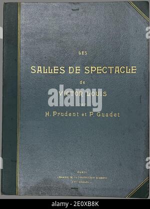 Les Salles de Spectacle construites par Victor Louis 1903 p00. Stockfoto