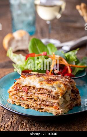 Lasagne Stockfoto