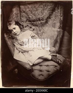 Lewis Carroll (Reverend Charles Lutwidge Dodgson) Margaret Frances Langton Clarke, 1864. Stockfoto