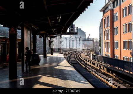 Bahnhof Hackescher Markt In Der Innenstadt Von Berlin Stockfoto