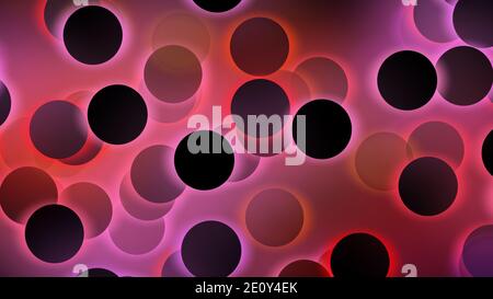 Abstrakte bunte Kreise mit beleuchtetem und leuchtendem Lichteffekt, abstrakter Hintergrund für Business, Technologie oder beliebige Präsentationsprojekte. Stockfoto