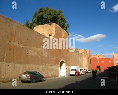 Ruinen des Palastes in Marrakesch, Marokko Stockfoto