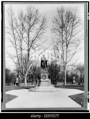 Statue von Abraham Lincoln, Prospect Park, Brooklyn, N.Y. Stockfoto