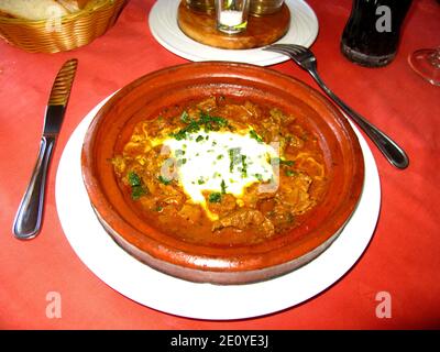 Das nationale Essen in Marokko Stockfoto