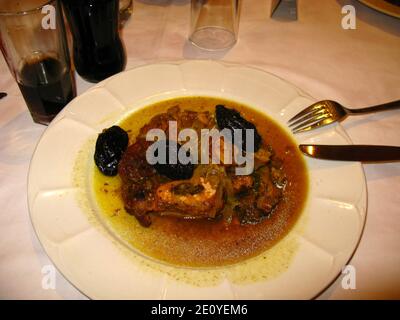 Das nationale Essen im Café, Marokko Stockfoto