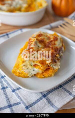 Kürbiskanelloni Stockfoto