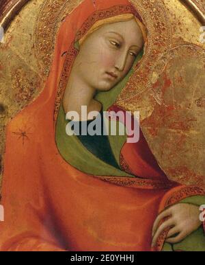 Lippo Memmi - St. Maria Magdalena (Detail) Stockfoto