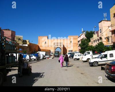 Bab El-Khemis Tor in Meknes, Marokko Stockfoto