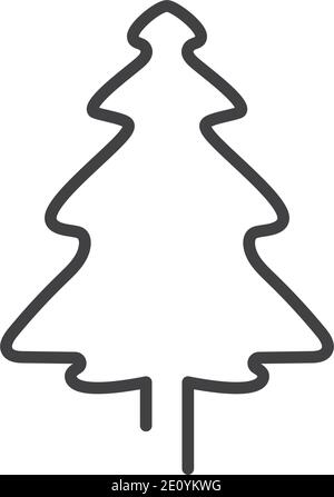 Zedernbaum Illustration Logo Design Vorlage Stock Vektor