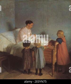 Kleiner Bruder (Anna Ancher). Stockfoto