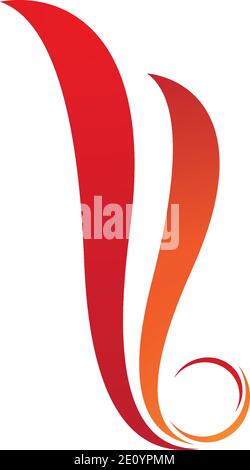 Feuer Flamme Logo Vorlage Vektor Icon Öl-, Gas- und Energiewirtschaft Logokonzept Stock Vektor