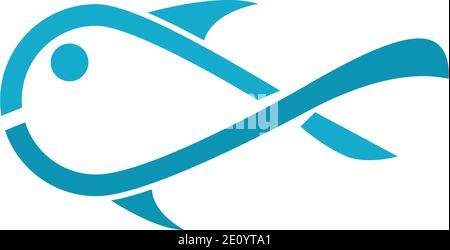 Fisch logo Vorlage. Kreative vektor Symbol der Fishing Club oder online Stock Vektor
