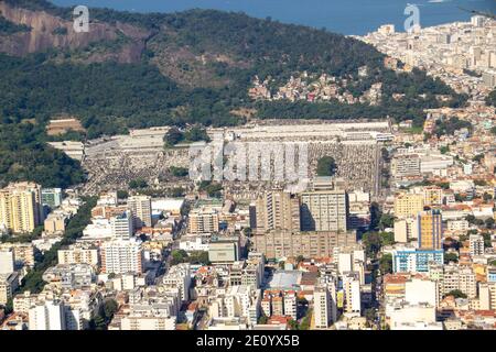 Landschaftlich schöner Blick auf die Stadt Rio de Janeiro In Brasilien Stockfoto