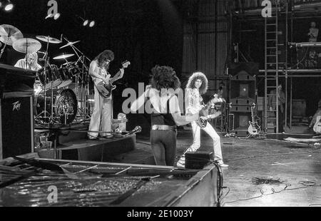 Queen. Live at Cardiff Castle Festival 10/09/1976 Stockfoto