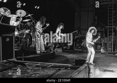 Queen. Live at Cardiff Castle Festival 10/09/1976 Stockfoto