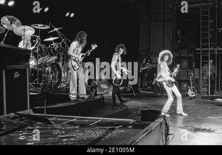 Queen. Live at Cardiff Castle Festival 10/09/1976 Stockfoto