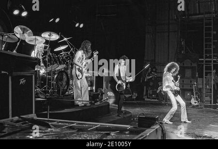 Queen. Live at Cardiff Castle Festival 10/09/1976 Stockfoto