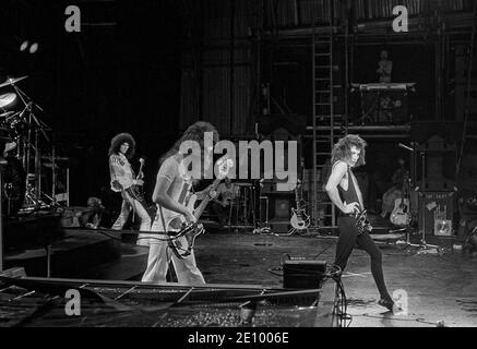 Queen. Live at Cardiff Castle Festival 10/09/1976 Stockfoto